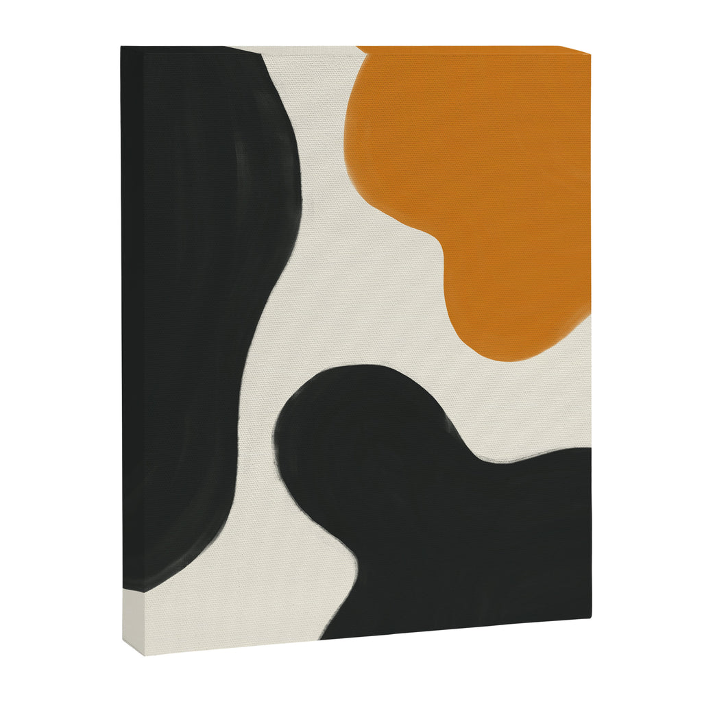 Neutral black orange curves Canvas Print Gallery Image 6