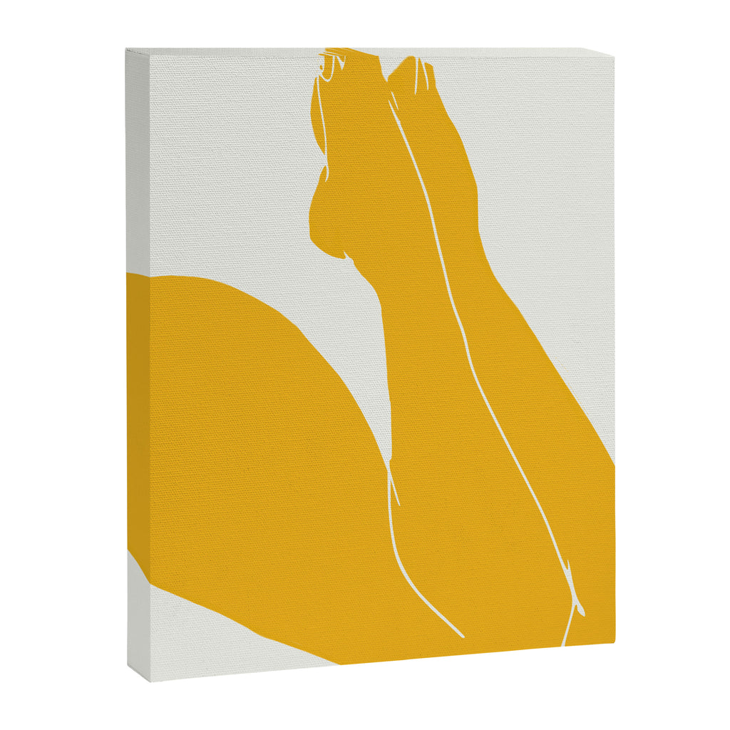 Nude in yellow 3 Canvas Print Gallery Image 6