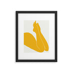 Nude in yellow 3 Framed Art Print Gallery Image 4