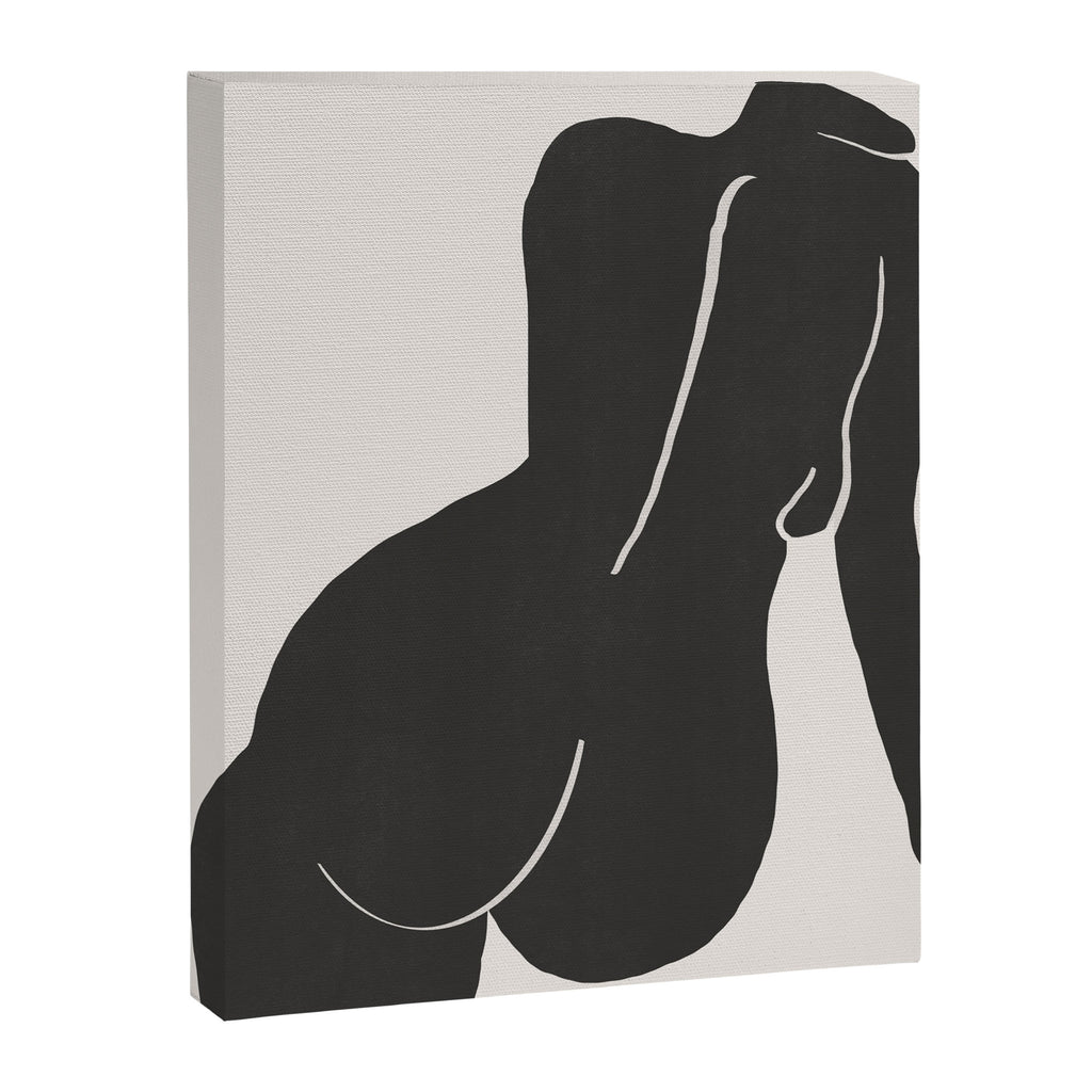 Nude in yellow black var Canvas Print Gallery Image 6
