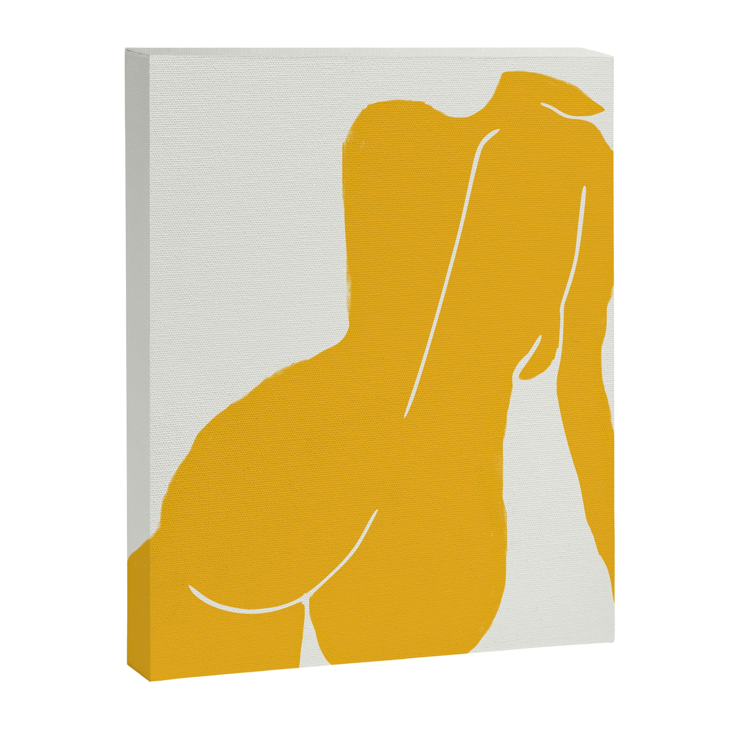 Nude in yellow Canvas Print Gallery Image 6