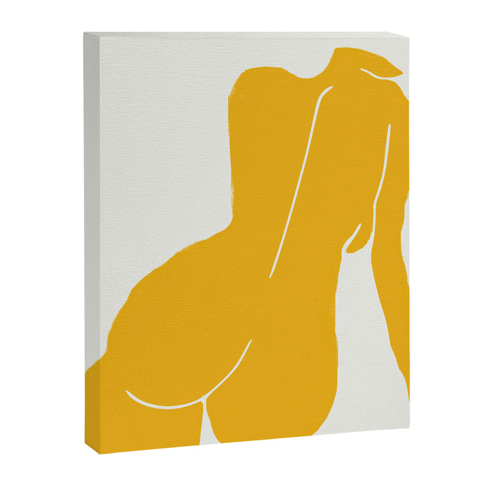 Nude in yellow Canvas Print Gallery Image 1