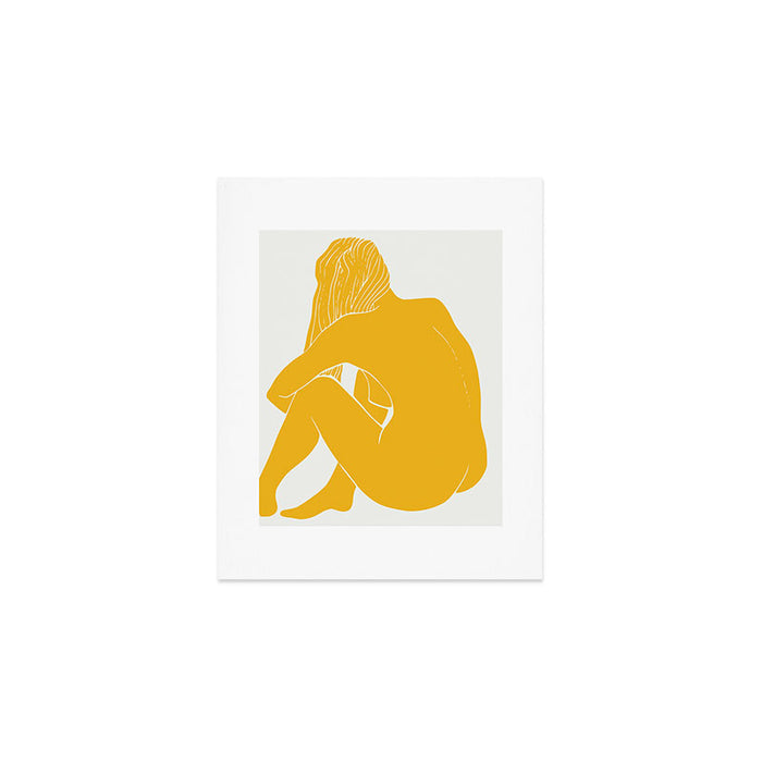 Nude in yellow summer Art Print Gallery Image 1