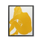 Nude in yellow summer Framed Canvas Print Gallery Image 6