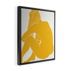 Nude in yellow summer Framed Canvas Print Gallery Image 2