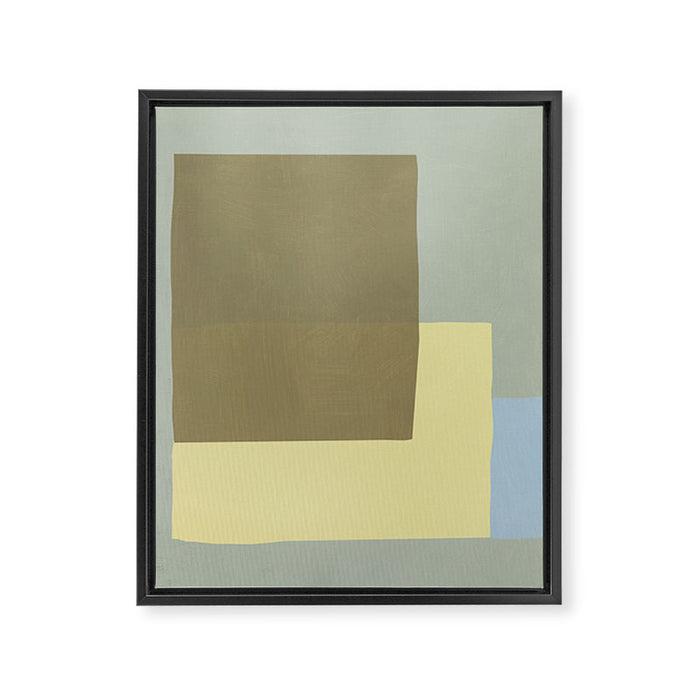 Overlay of colors minimal design 03 Framed Canvas Print Gallery Image 1