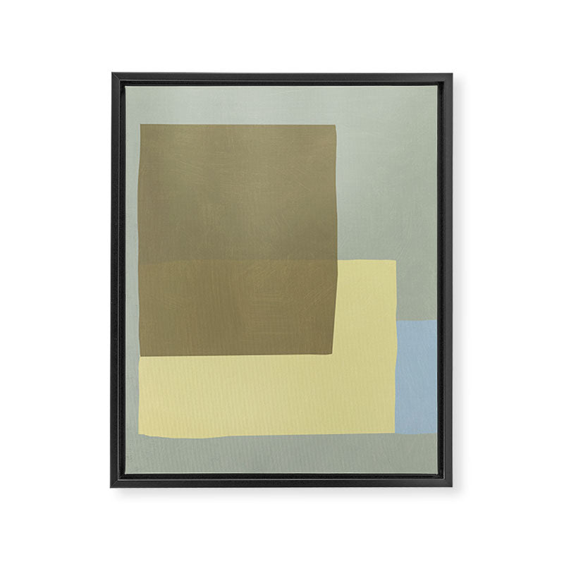 Overlay of colors minimal design 03 Framed Canvas Print Gallery Image 6