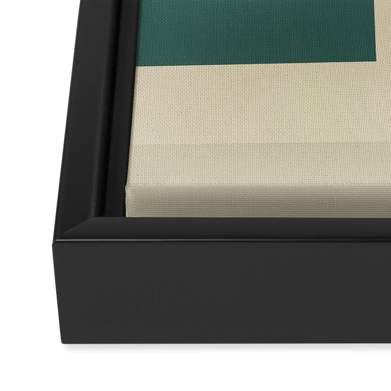Overlay of colors minimal design 04 Framed Canvas Print Gallery Image 3