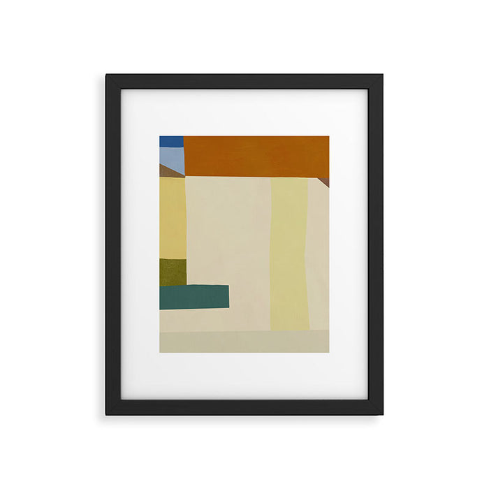 Overlay of colors minimal design 04 Framed Art Print Gallery Image 1