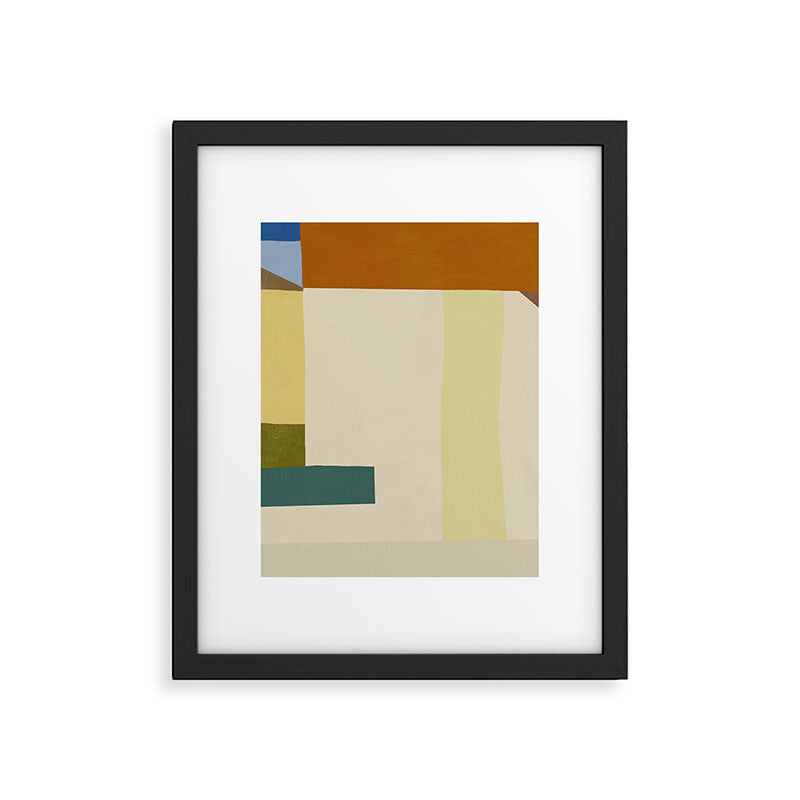 Overlay of colors minimal design 04 Framed Art Print Gallery Image 4