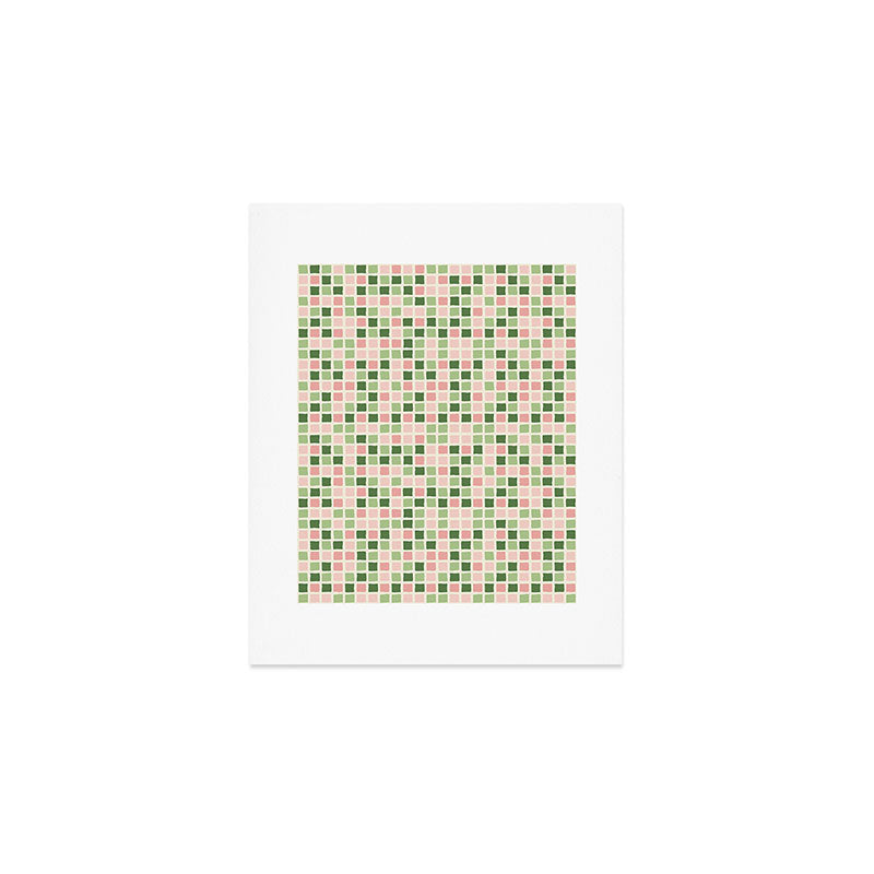 Pattern grid mosaic Art Print Gallery Image 1