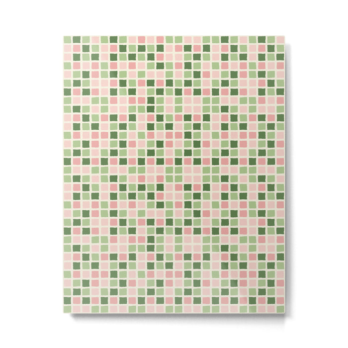 Pattern grid mosaic Metal Print Gallery Image 1