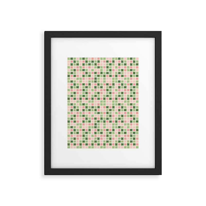 Pattern grid mosaic Framed Art Print Gallery Image 6