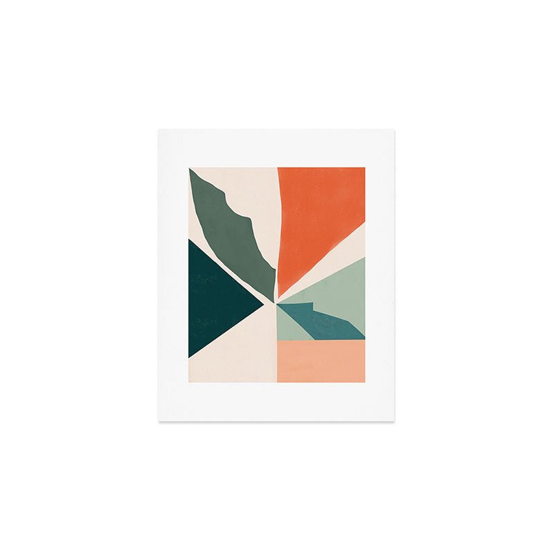 Peach angles balance Art Print Gallery Image 1
