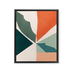 Peach angles balance Framed Canvas Print Gallery Image 6