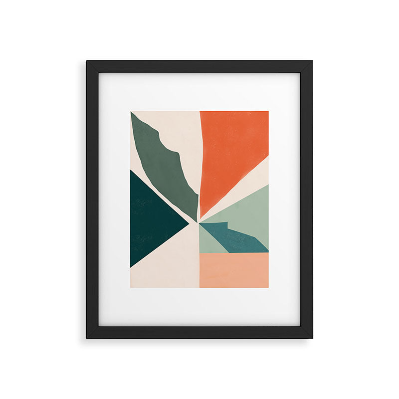 Peach angles balance Framed Art Print Gallery Image 5