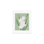 Porcelain pure white flower Art Print Gallery Image 1