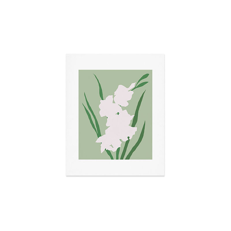 Porcelain pure white flower Art Print Gallery Image 1