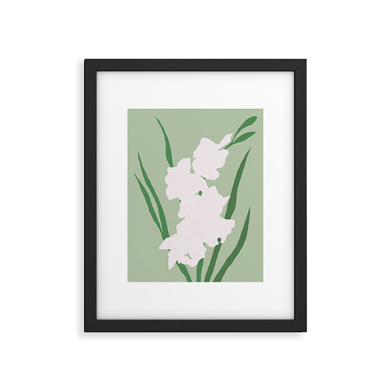 Porcelain pure white flower Framed Art Print Gallery Image 5