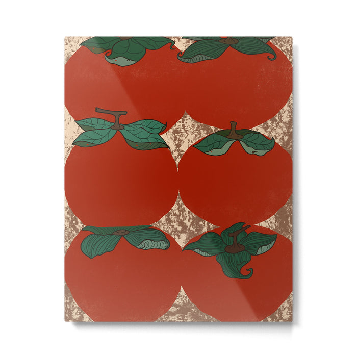 Red fruit arrangement Metal Print Gallery Image 1