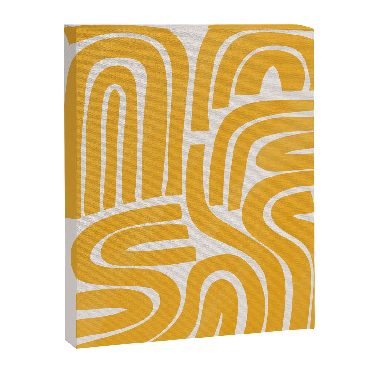 S and U in yellow  Canvas Print Gallery Image 6
