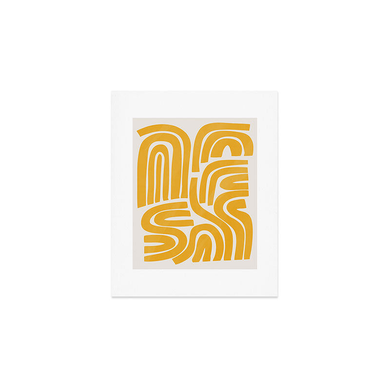 S and U in yellow  Art Print Gallery Image 1