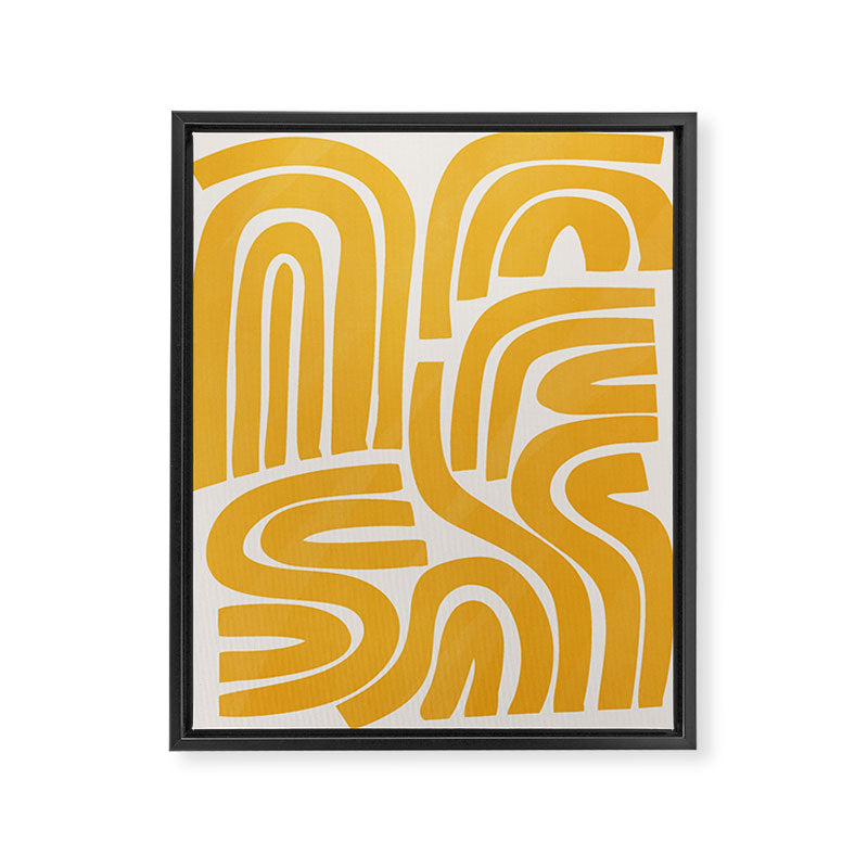 S and U in yellow  Framed Canvas Print Gallery Image 6