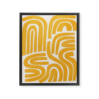 S and U in yellow  Framed Canvas Print Gallery Image 6