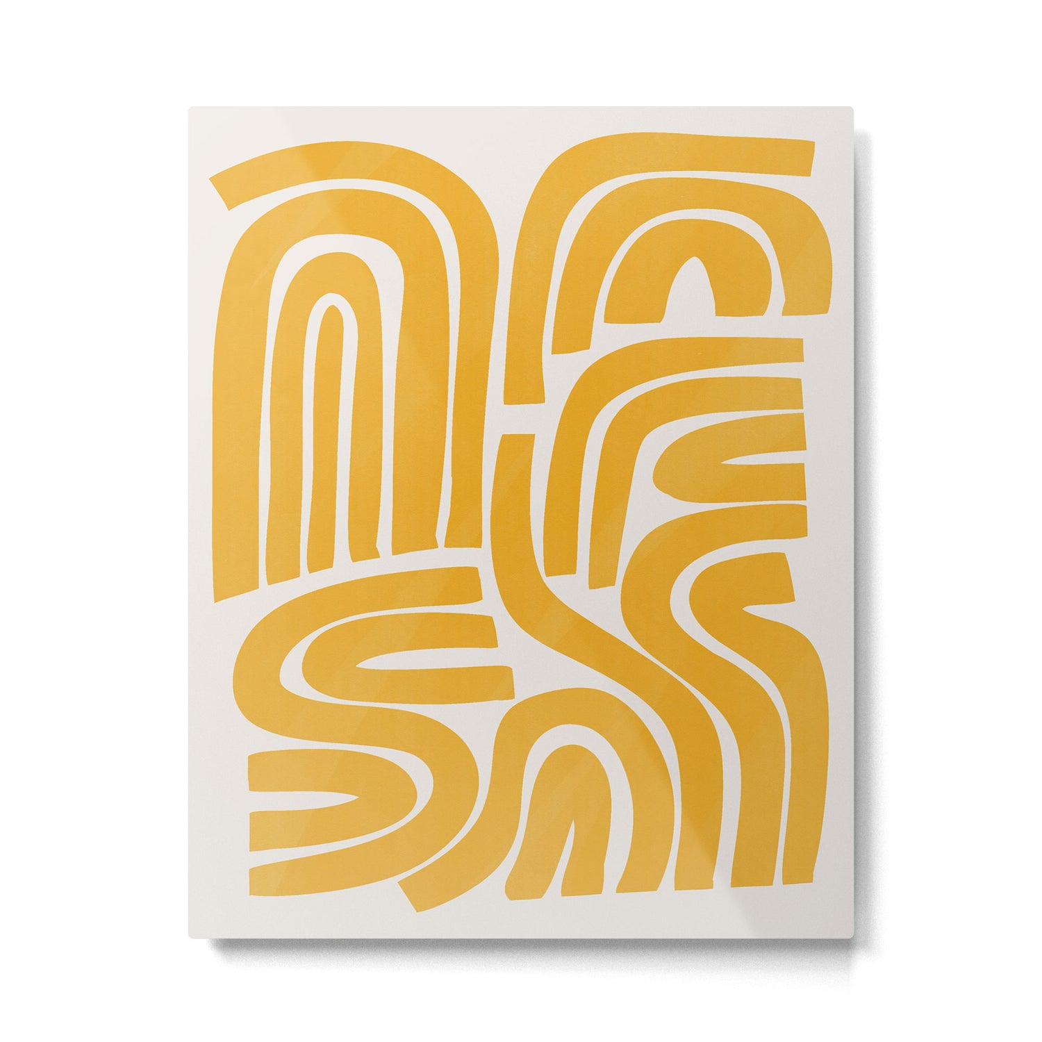 S and U in yellow  Metal Print Gallery Image 4