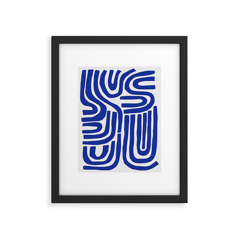 S And U Framed Art Print