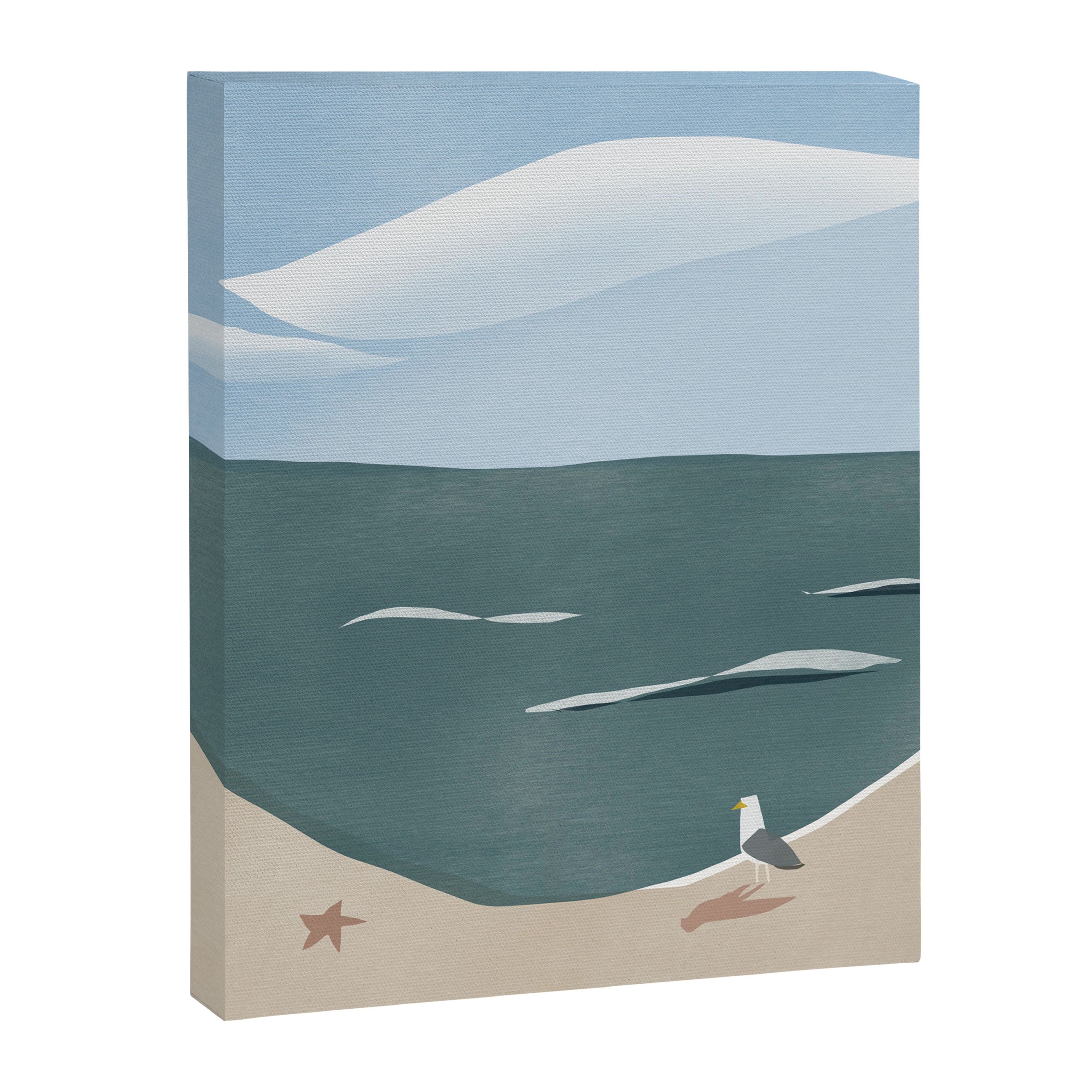 Seagull and starfish Canvas Print Gallery Image 8