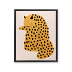 Self grooming cat Framed Canvas Print Gallery Image 6