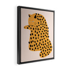 Self grooming cat Framed Canvas Print Gallery Image 2