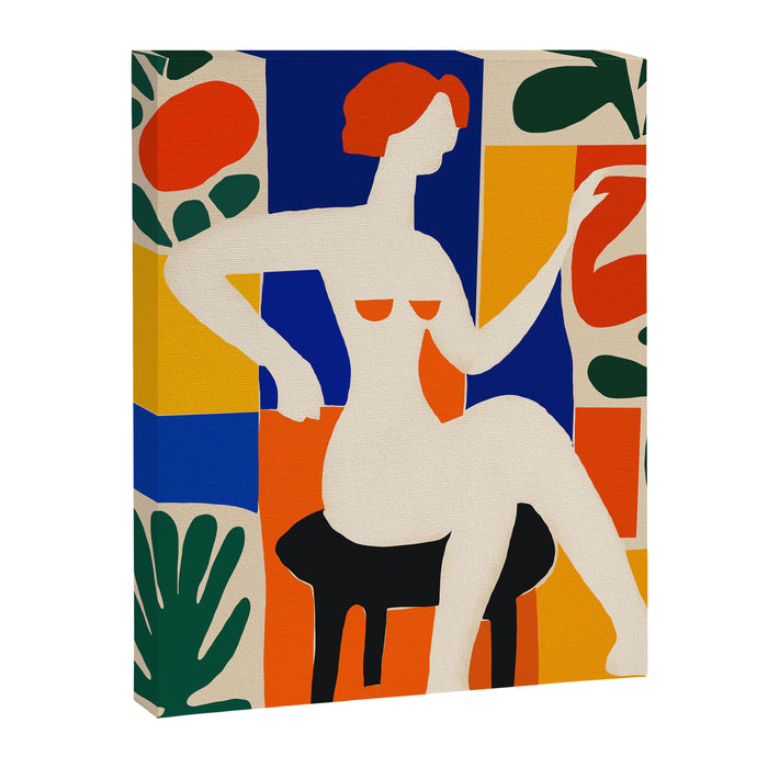 Sitting Muse cut out Canvas Print Gallery Image 1
