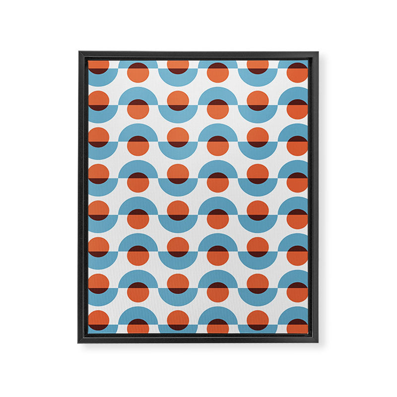 Up and down seamless geometry pattern Framed Canvas Print Gallery Image 8