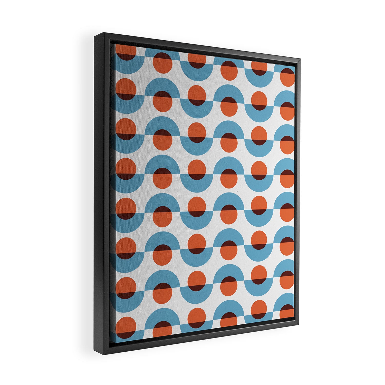 Up and down seamless geometry pattern Framed Canvas Print Gallery Image 2