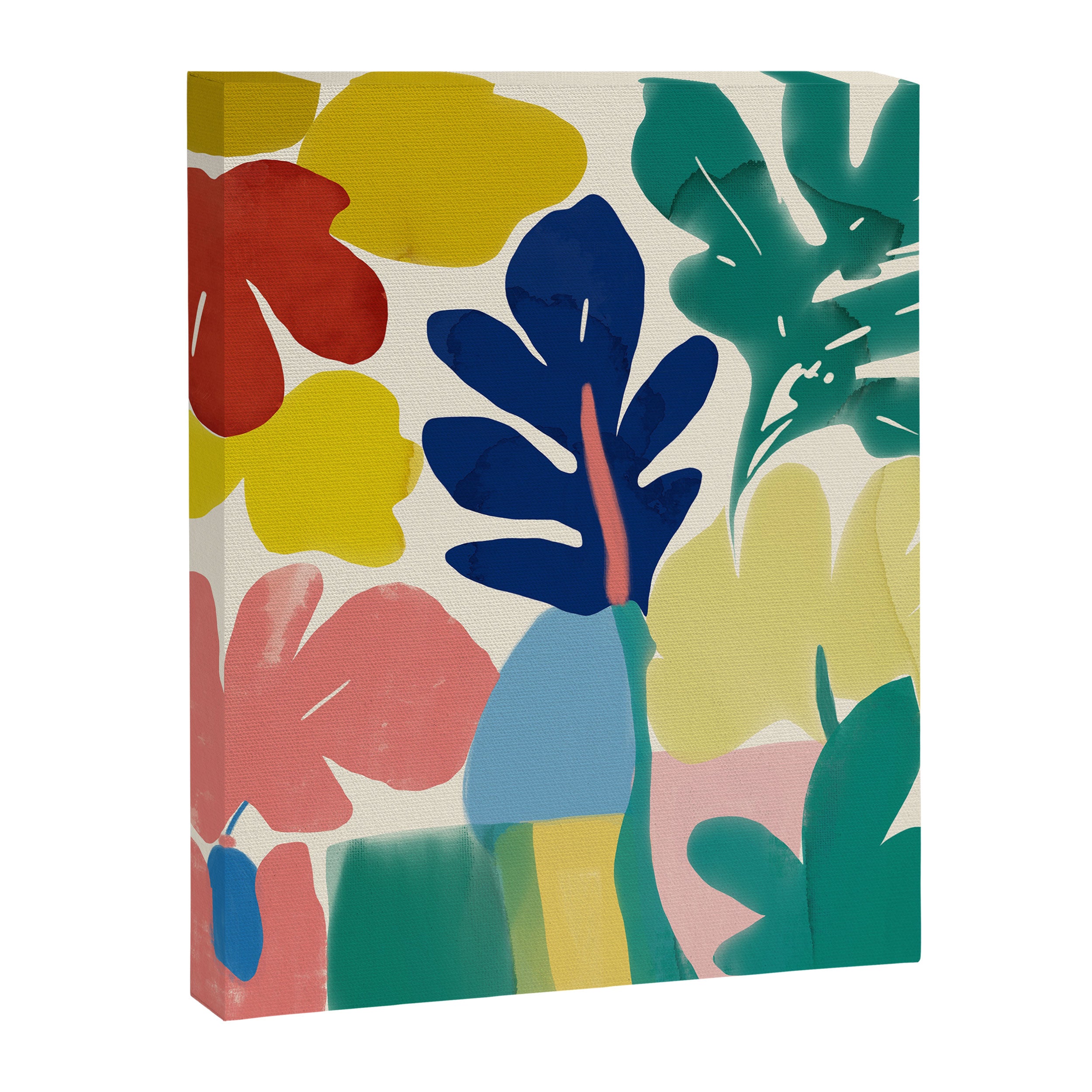 Vibrant bold playful plants Canvas Print Gallery Image 6