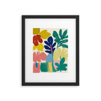 Vibrant bold playful plants Framed Art Print Gallery Image 5