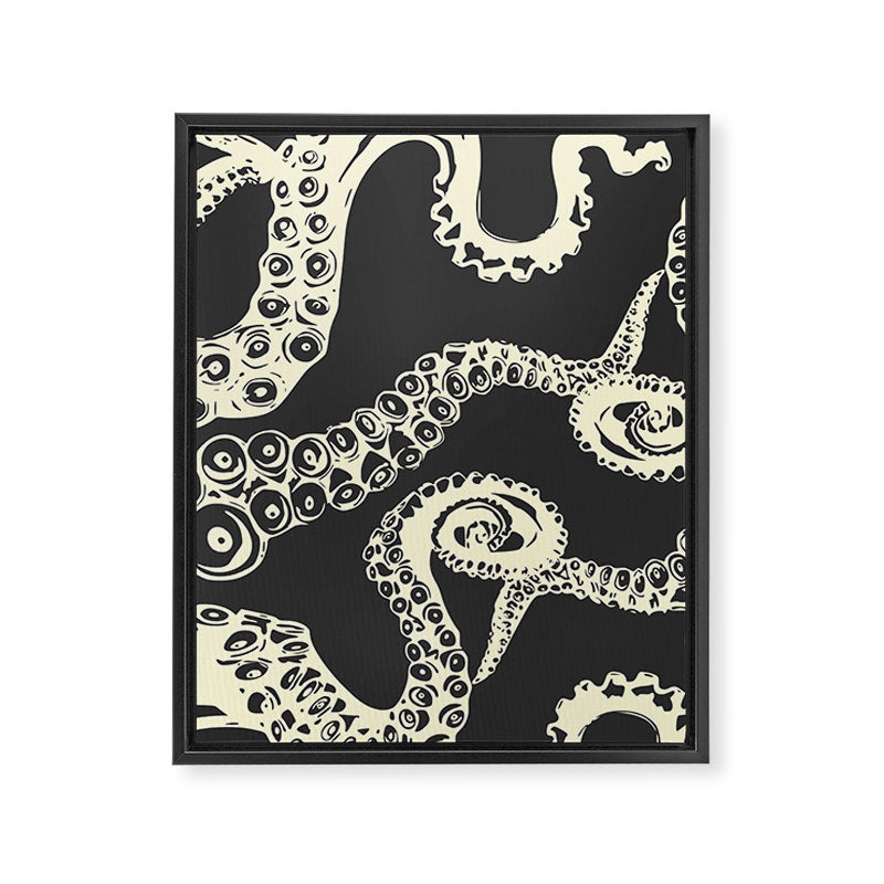 Vintage sea monster Framed Canvas Print Gallery Image 6