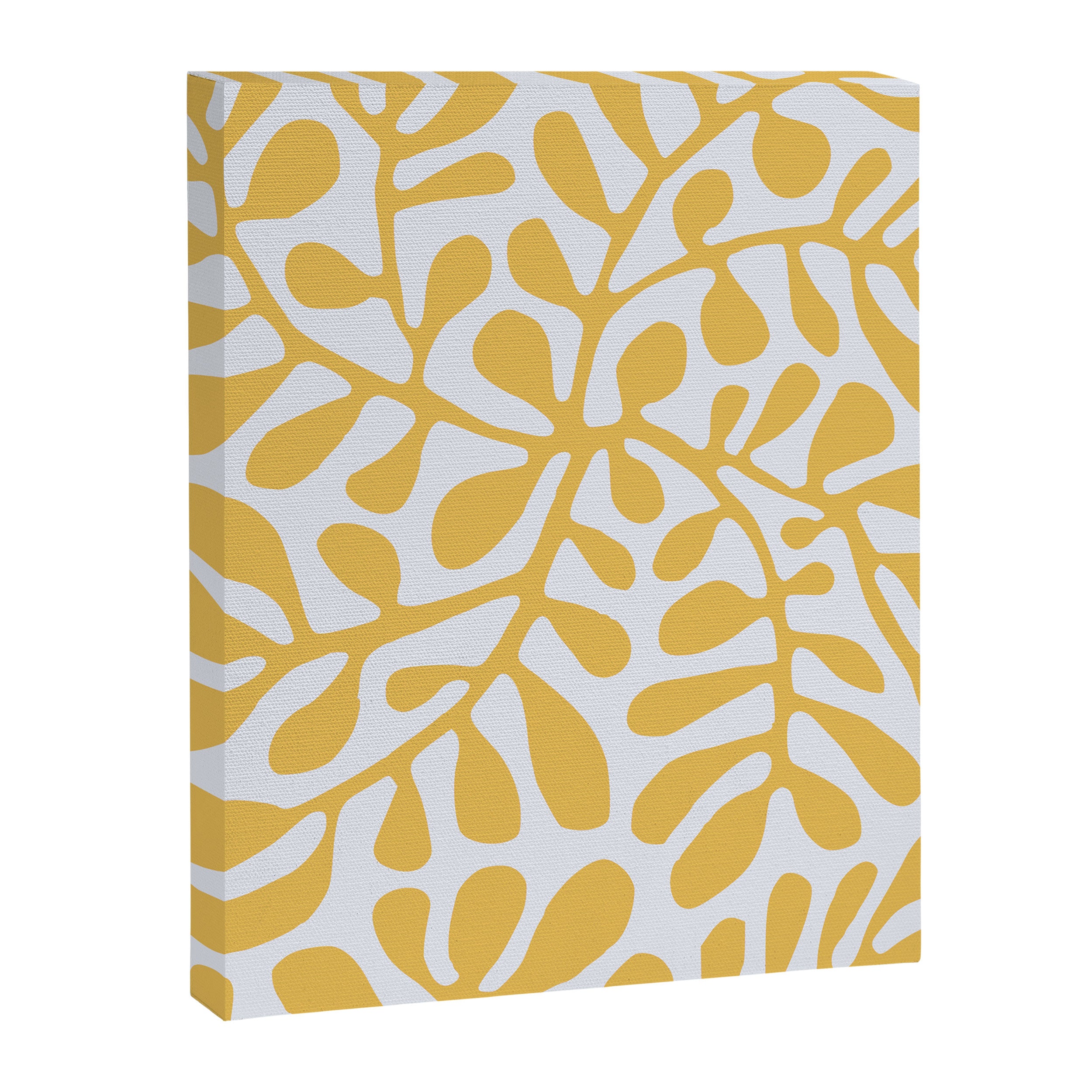Yellow crawler pattern Canvas Print Gallery Image 6