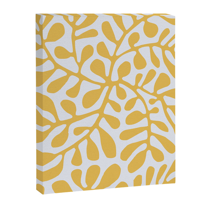 Yellow crawler pattern Canvas Print Gallery Image 1