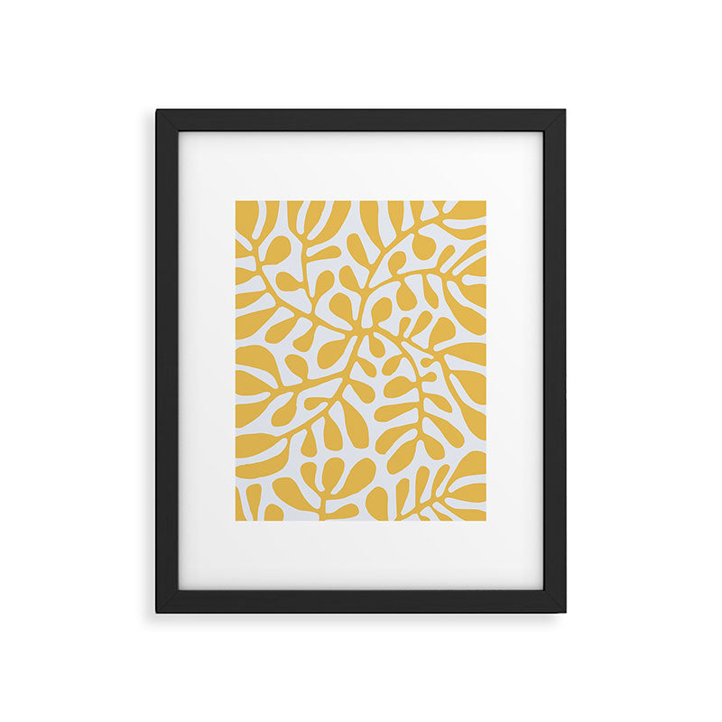 Yellow crawler pattern Framed Art Print Gallery Image 4