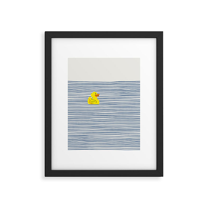 Yellow rubber ducky Framed Art Print Gallery Image 4