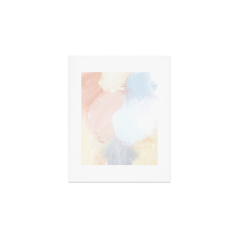 Abstract Pastel Painting Art Print Gallery Image 1