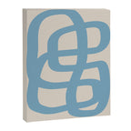 Abstract Scribble (Blue Beige) Canvas Print Gallery Image 6