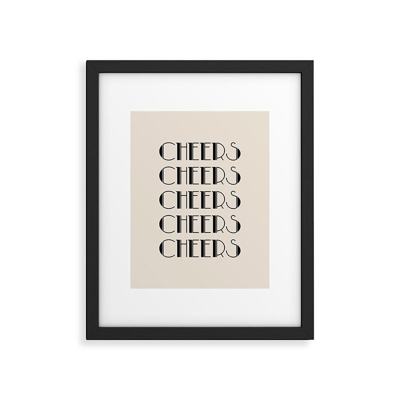 Cheers (Beige) Framed Art Print Gallery Image 5