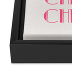 Cheers Cocktail (Pink) Framed Canvas Print Gallery Image 3