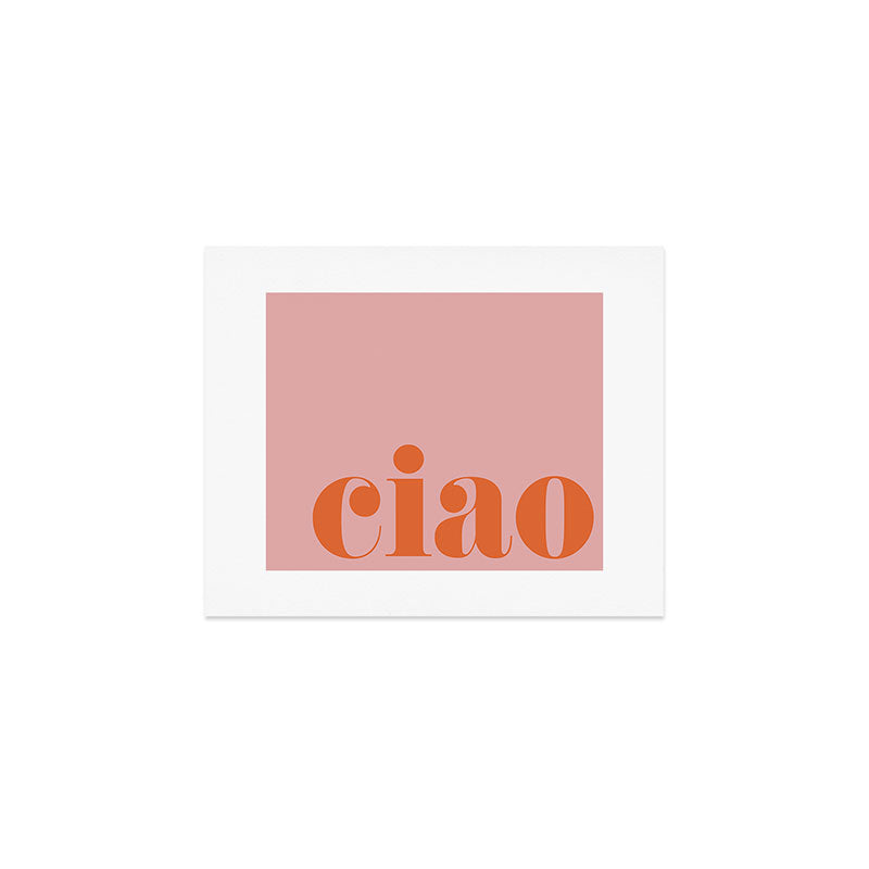 Ciao (Blush Orange) Art Print Gallery Image 1
