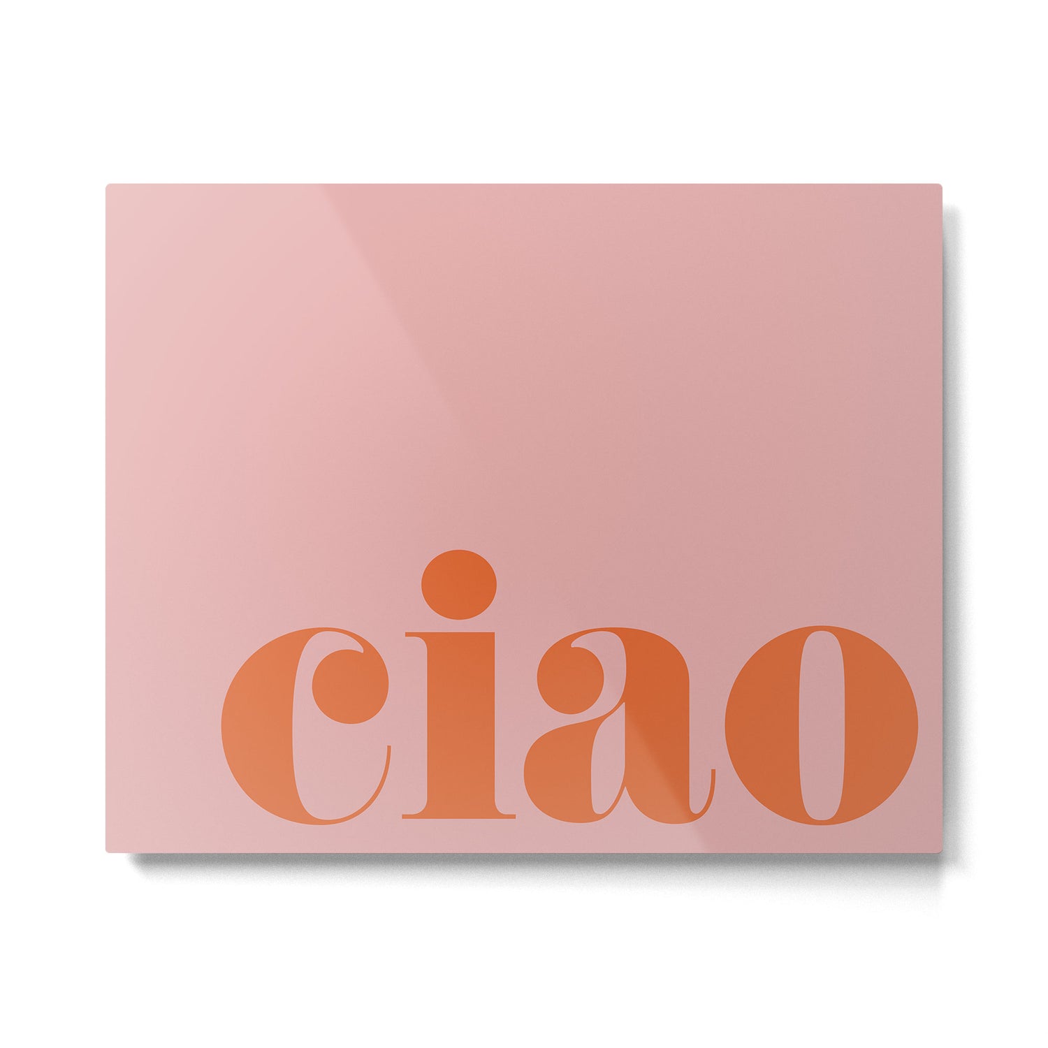 Ciao (Blush Orange) Metal Print Gallery Image 4