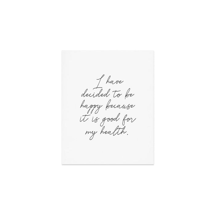 Happy Quote (Voltaire) Art Print Gallery Image 1